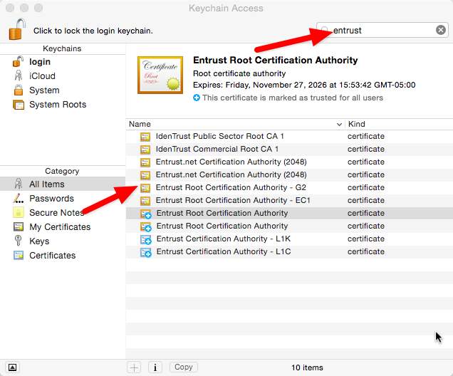 certificates for citrix on mac